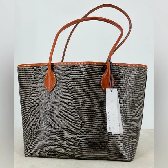NWT Dooney & Bourke Lizard Embossed Backpack NEW Dooney & Bourke Lizard Emboss Letter Carrier Crossbody  main image 4